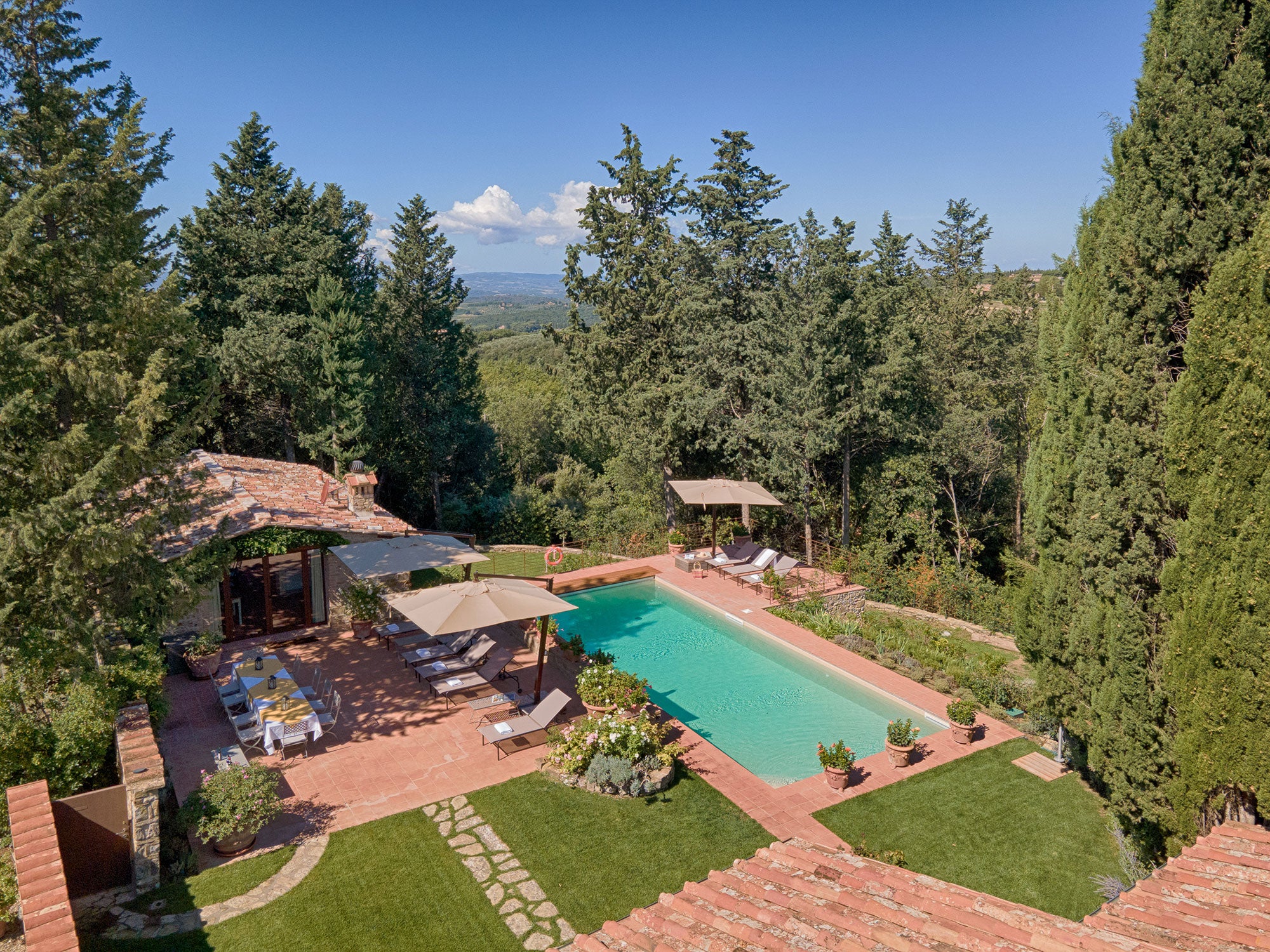 CentoQuarantaSette - Chianti villa - sleeps up to 12 - a/c
