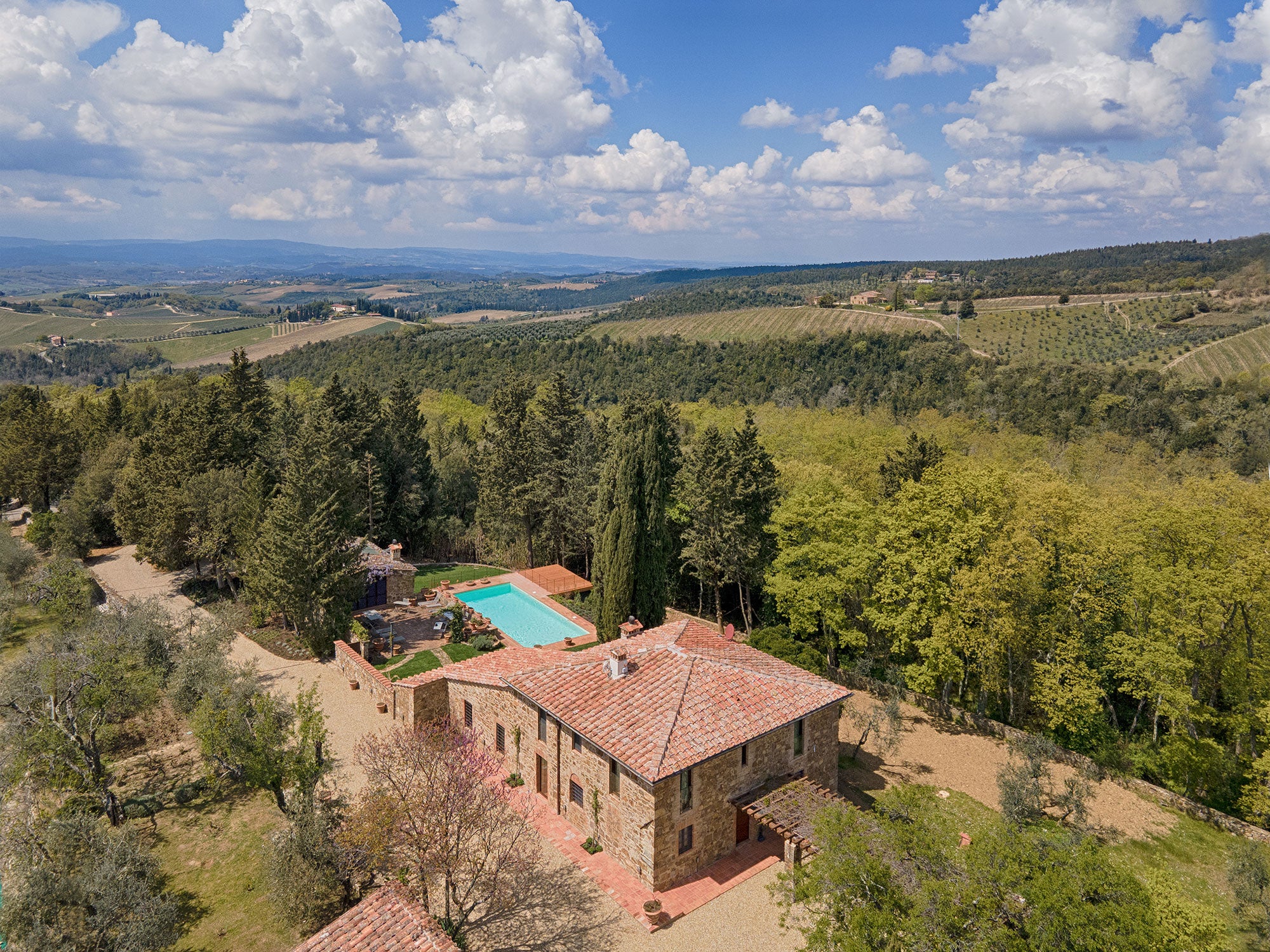 CentoQuarantaSette - Chianti villa - sleeps up to 12 - a/c