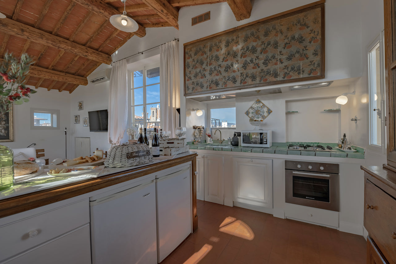 Florence Vista - sleeps 4 - terrace with stunning Florence rooftop views