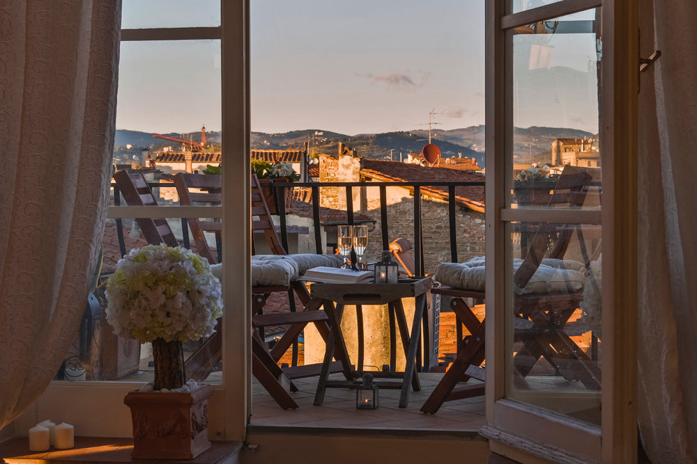 Florence Vista - sleeps 4 - terrace with stunning Florence rooftop views