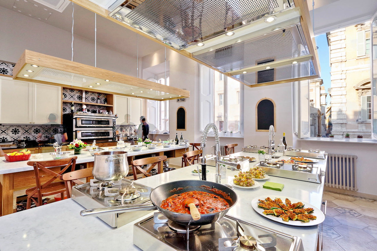 Rome - Cooking Class (4-courses) with market shopping Shared or Private approx.5-hs